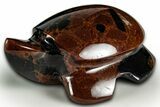 Polished Mahogany Obsidian Turtle - California #331588-1